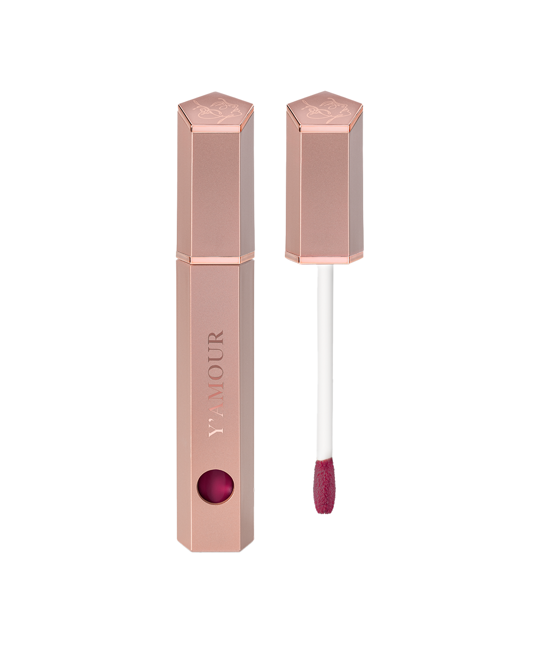 צבע עמוק ואינטנסיבי בגימור מאט ,Y'amour מבית Awesome גוון השפתון הנוזלי