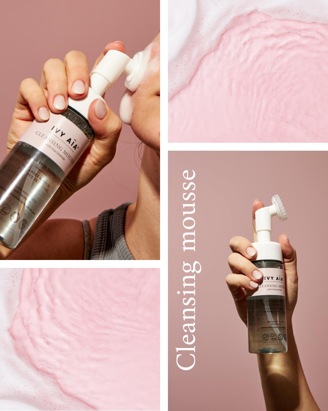 קצף ניקוי לפנים מועשר בניאציאנמיד