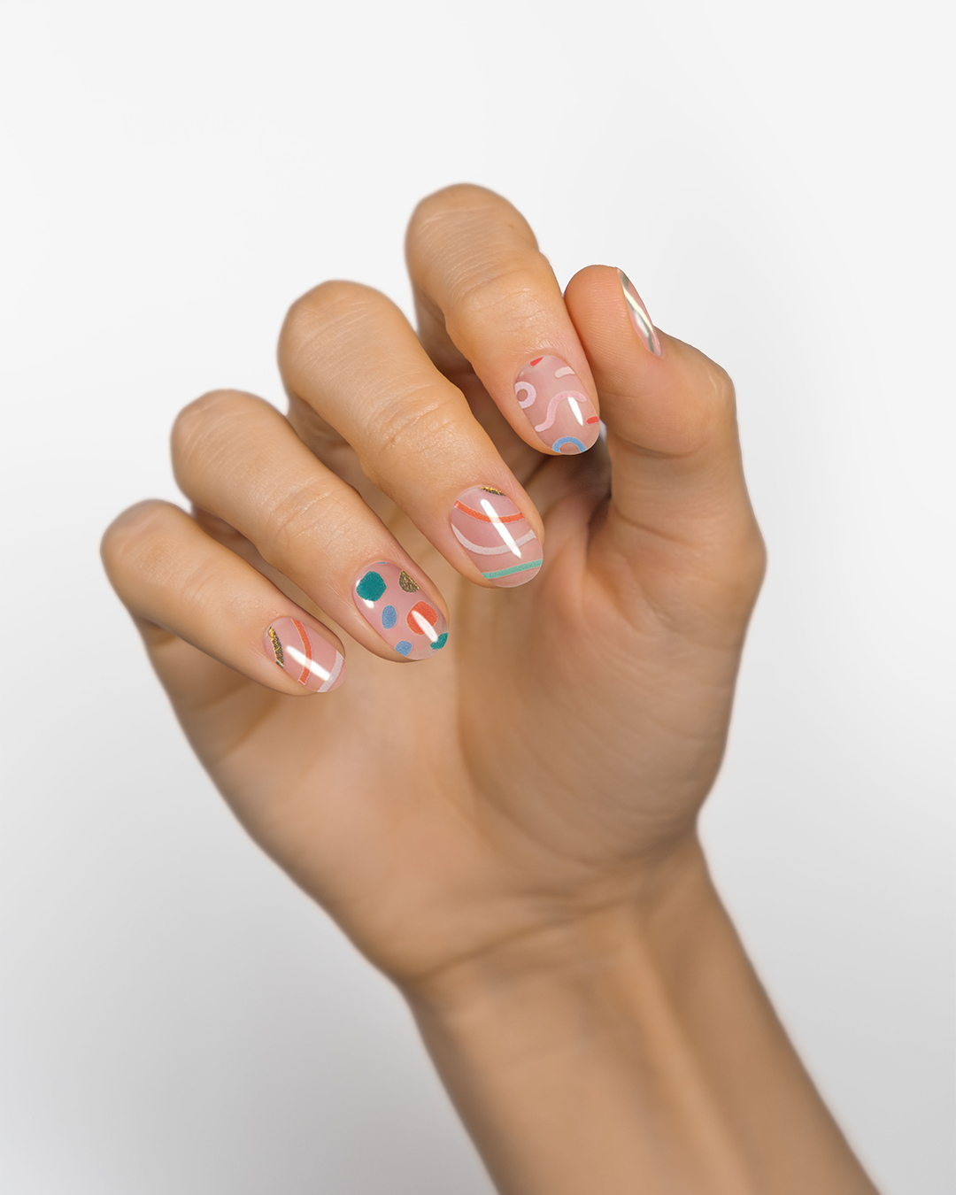 קונפטי Dip Gel Nail Wraps מאת MoYou London | ישראל