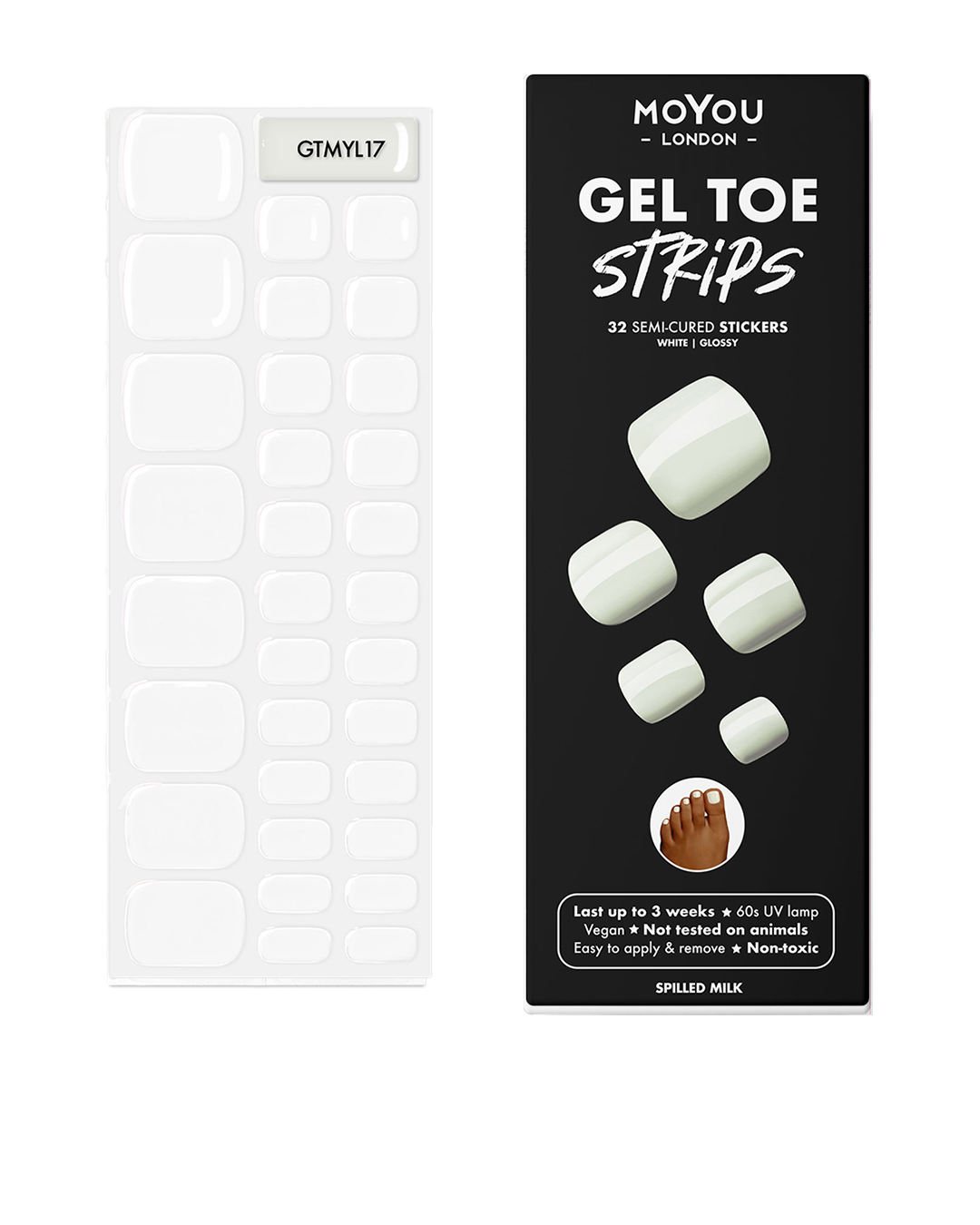 רצועות ג'ל לציפורני רגליים