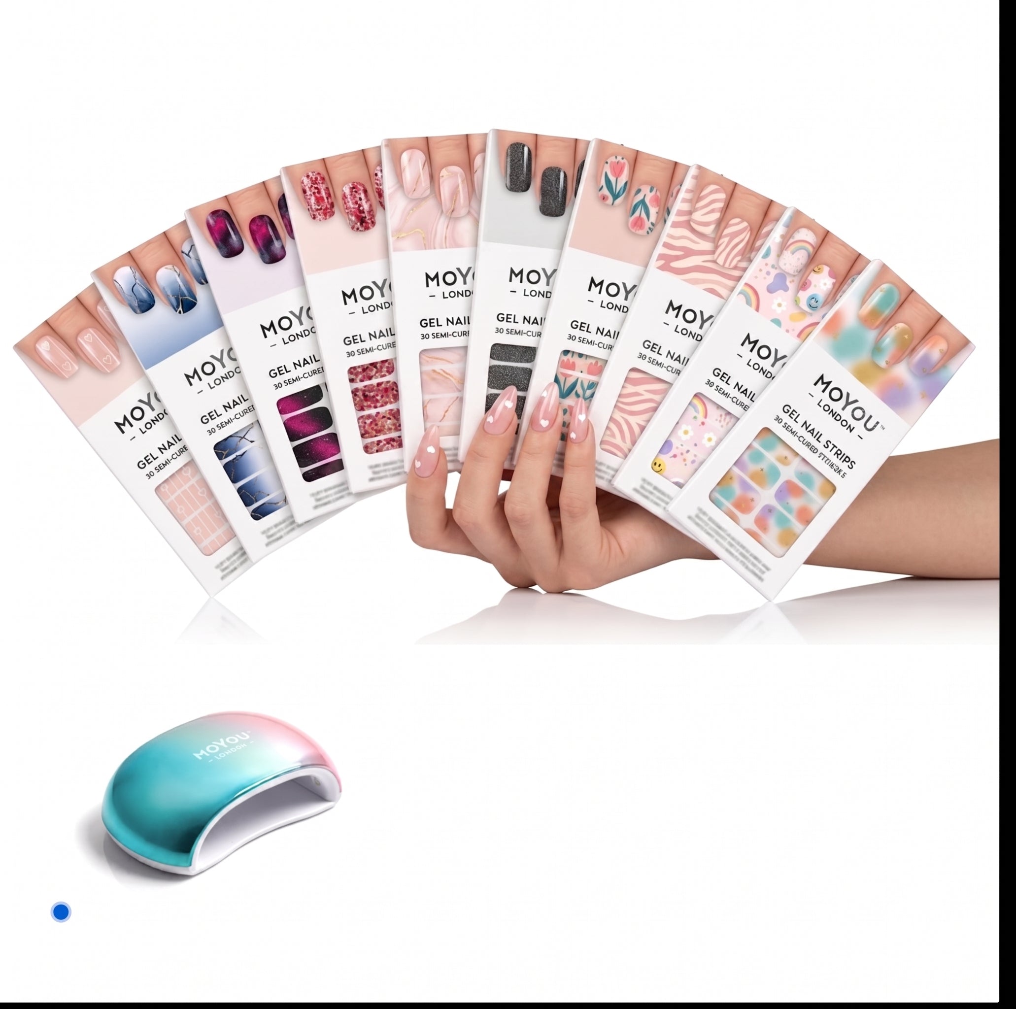 MOYOU PRO KIT — עשרה עיצובים + מנורת ייבוש