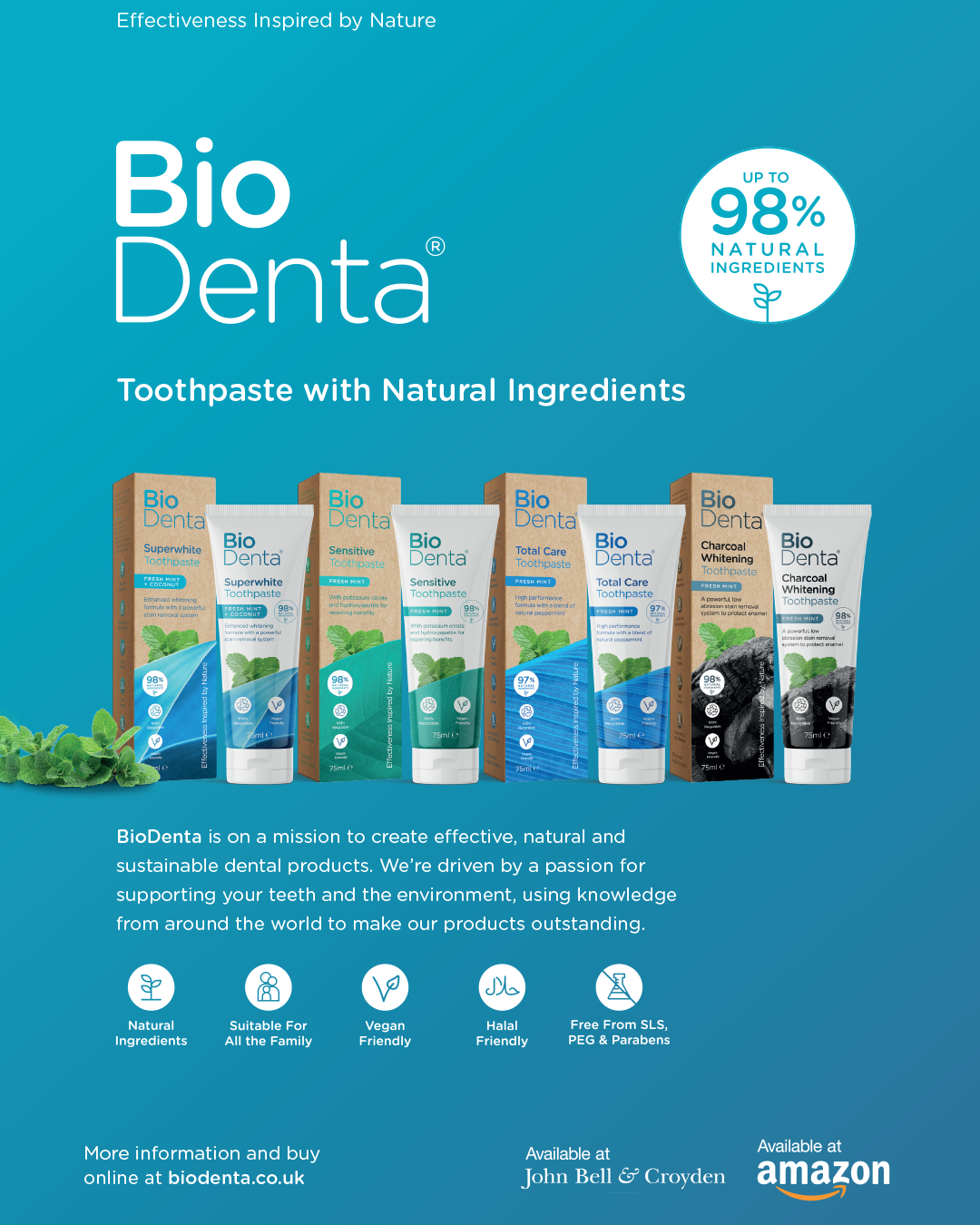 מציגה מגוון משחות שיניים טבעיות עם פחם להלבנת שיניים