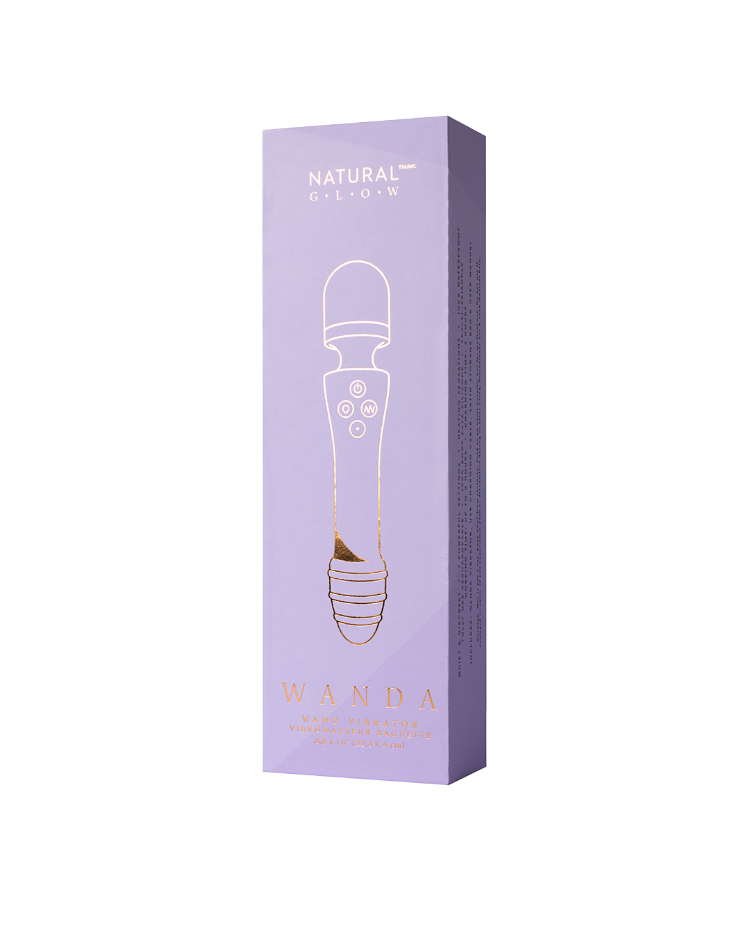 בעיצוב אלגנטי NATURAL GLOW של WANDA אריזת ויברטור לנשים