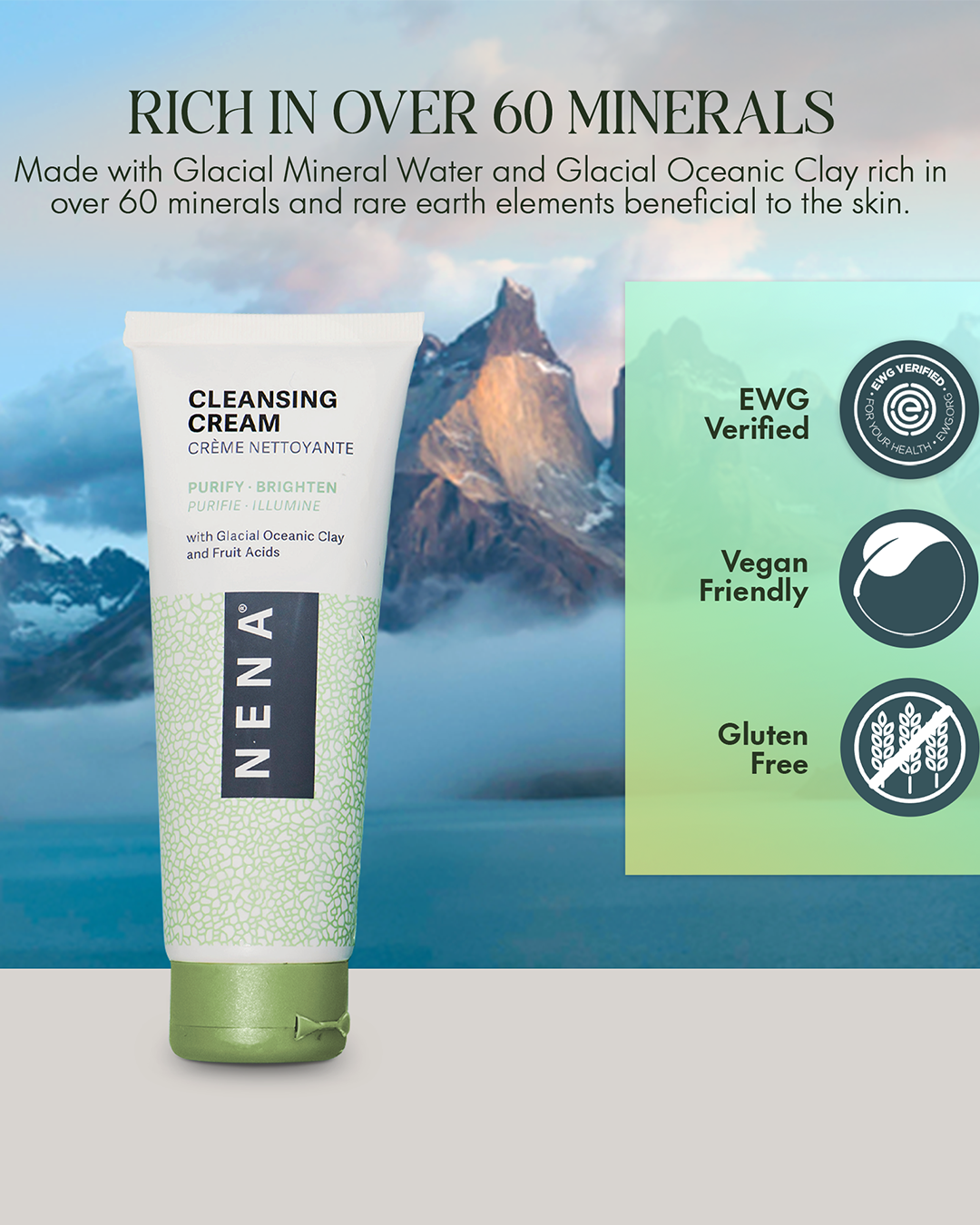 קרם ניקוי המעשיר במינרלים מחימר אוקייני