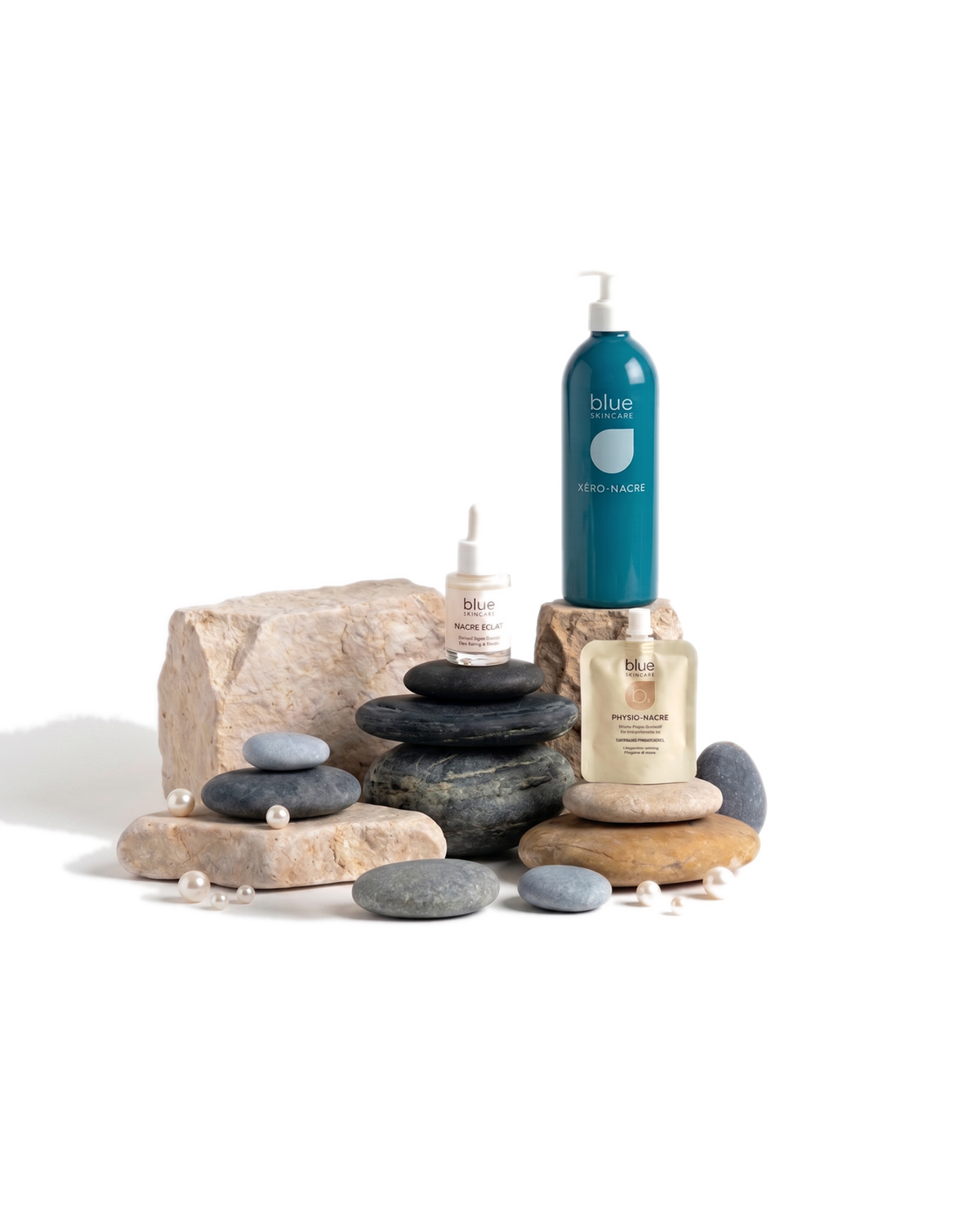 Clear Skin Ritual – Blue Skincare bundle with pearls