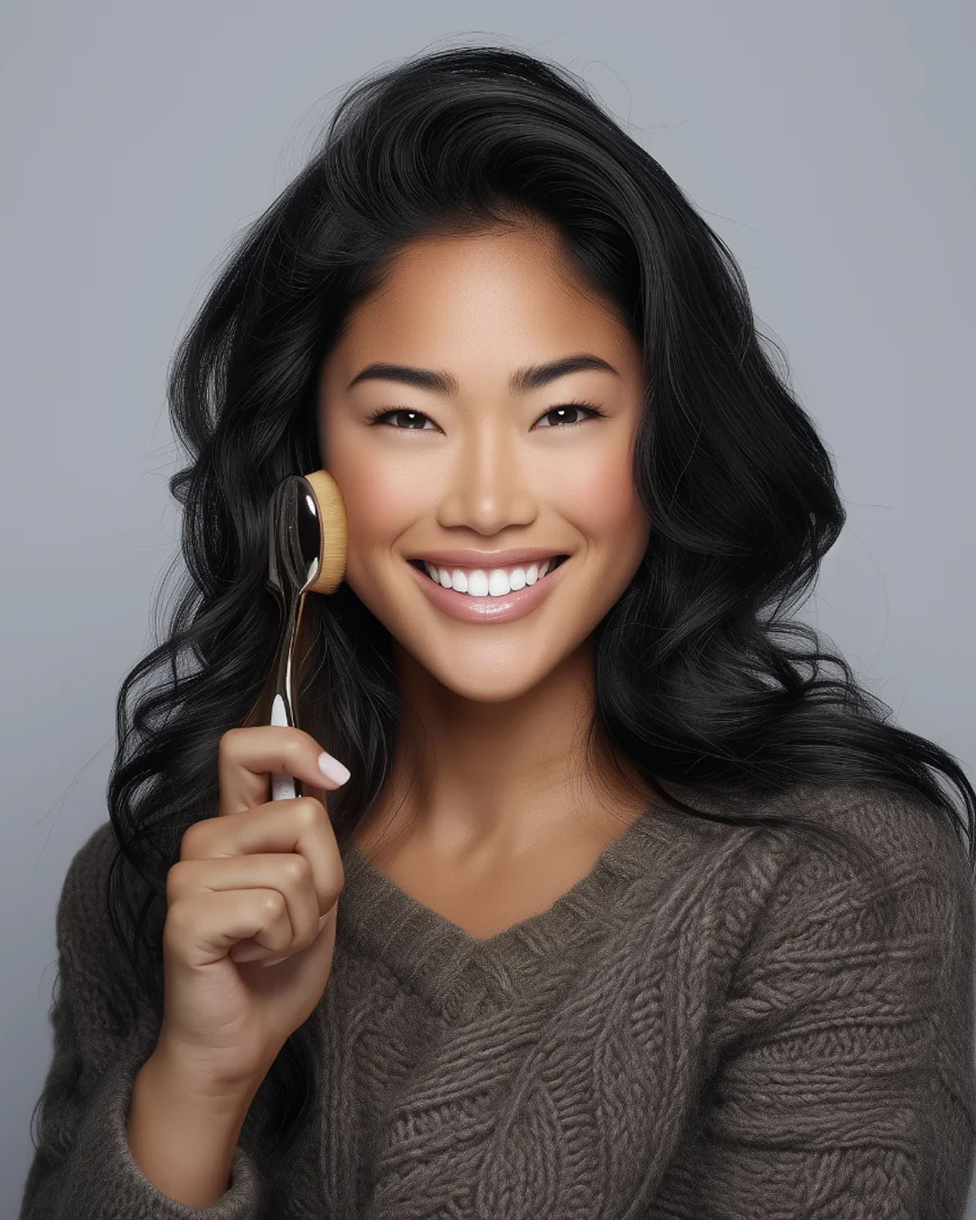 מברשת איפור אובלית גדולה מס.7