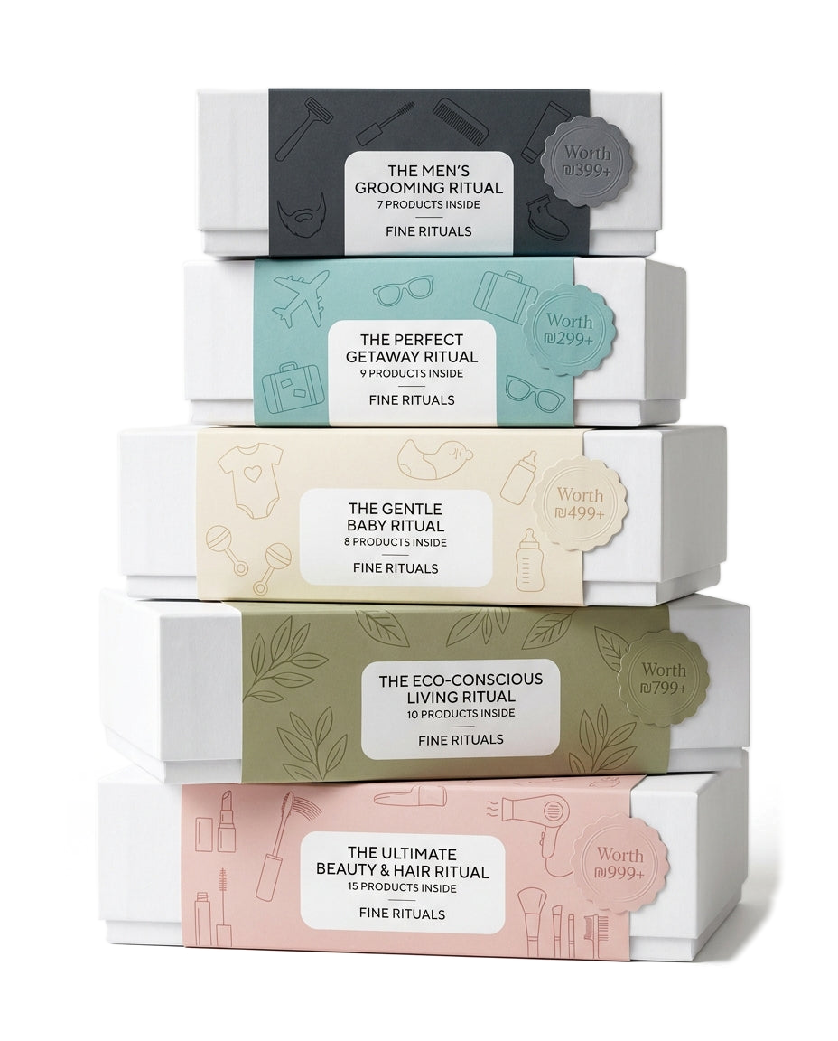 The Rituals Box Collection tower — pure white