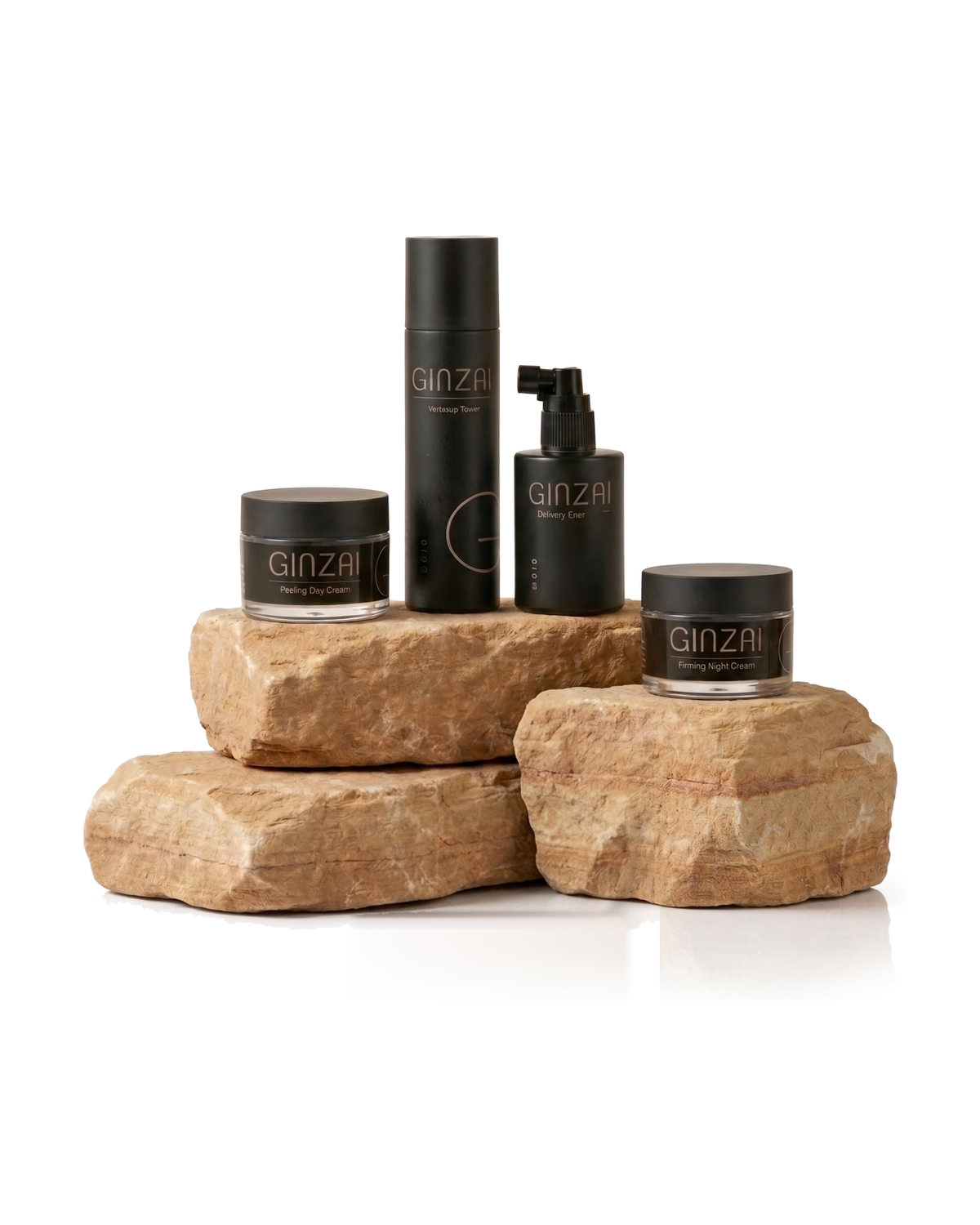 Black Korean Ginseng Clear Face Ritual - full bundle on natural stone