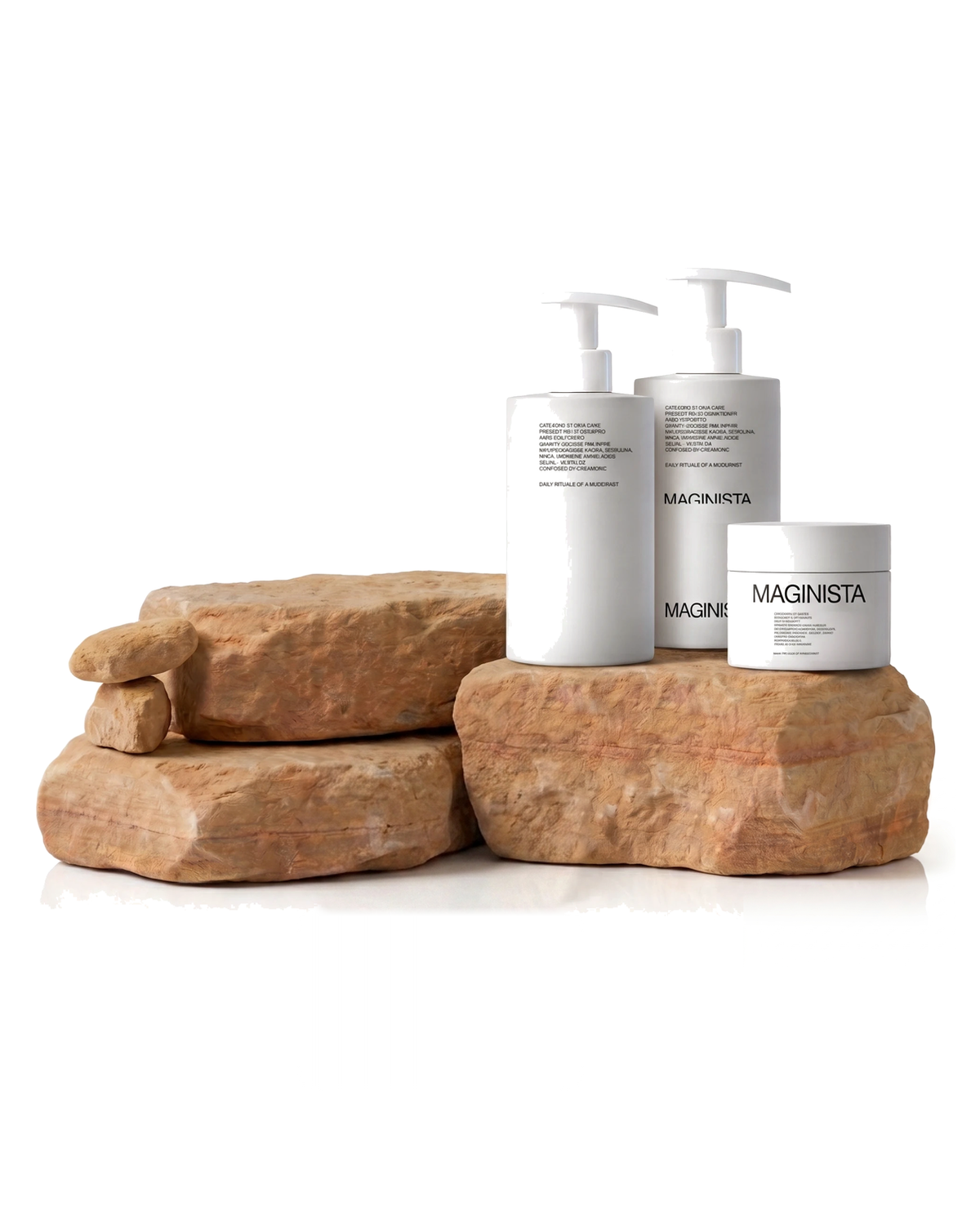 Damaged Hair Maginista Signature Ritual - full bundle on natural stone
