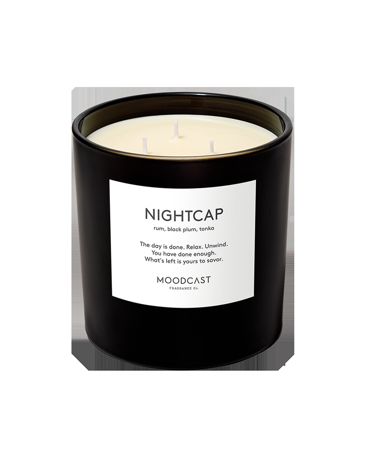 נר Moodcast בעל 3 פתילים - Nightcap