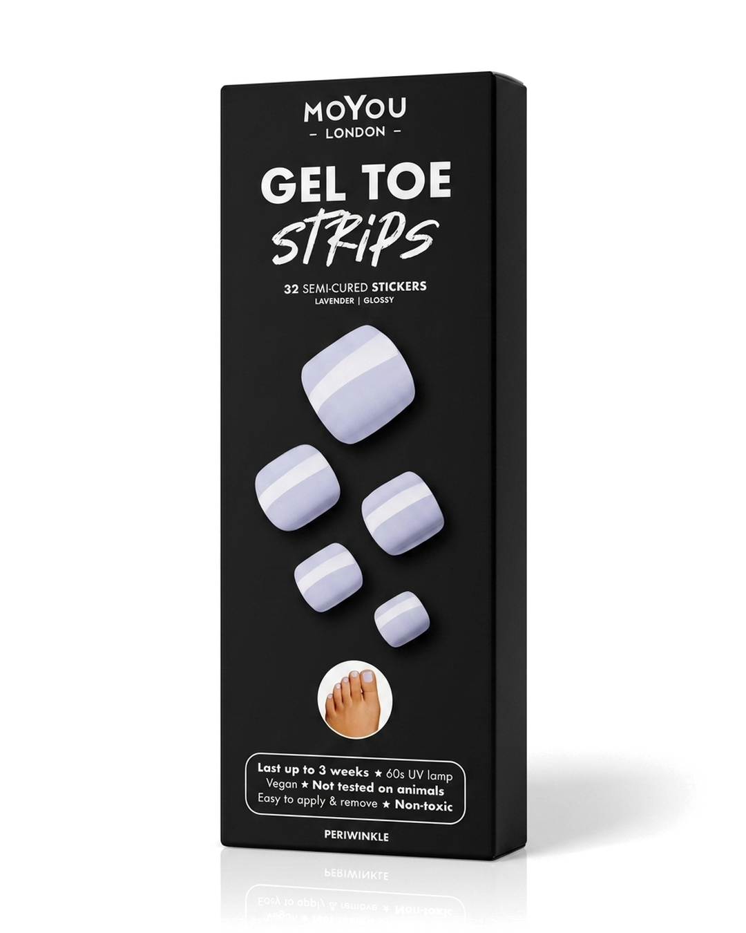 MoYou London — Periwinkle gel toe strips