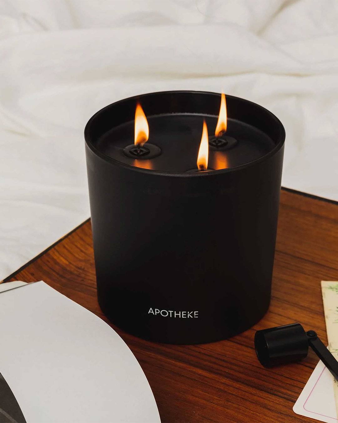 Scented Candle 3 Wicks - Charcoal