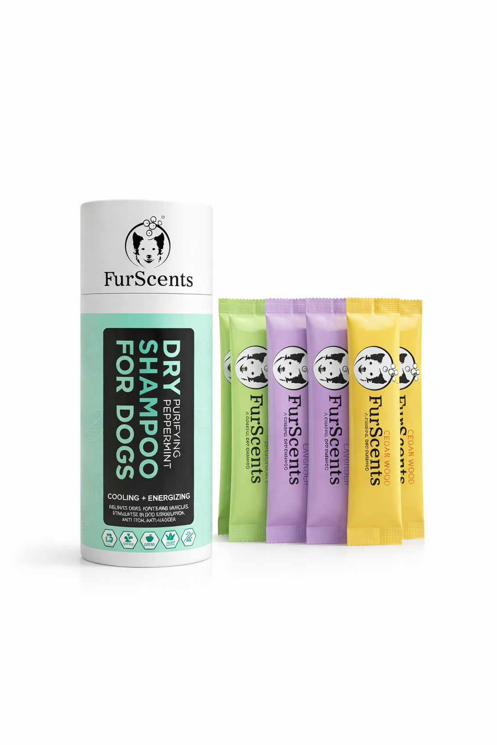 FurScents Fresh & Go Bundle: Organic Dry Shampoo Kit for Perfect Refreshment On the Go