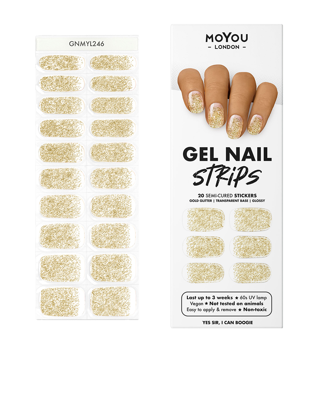 רצועות ג'ל ציפורניים צבעוניות