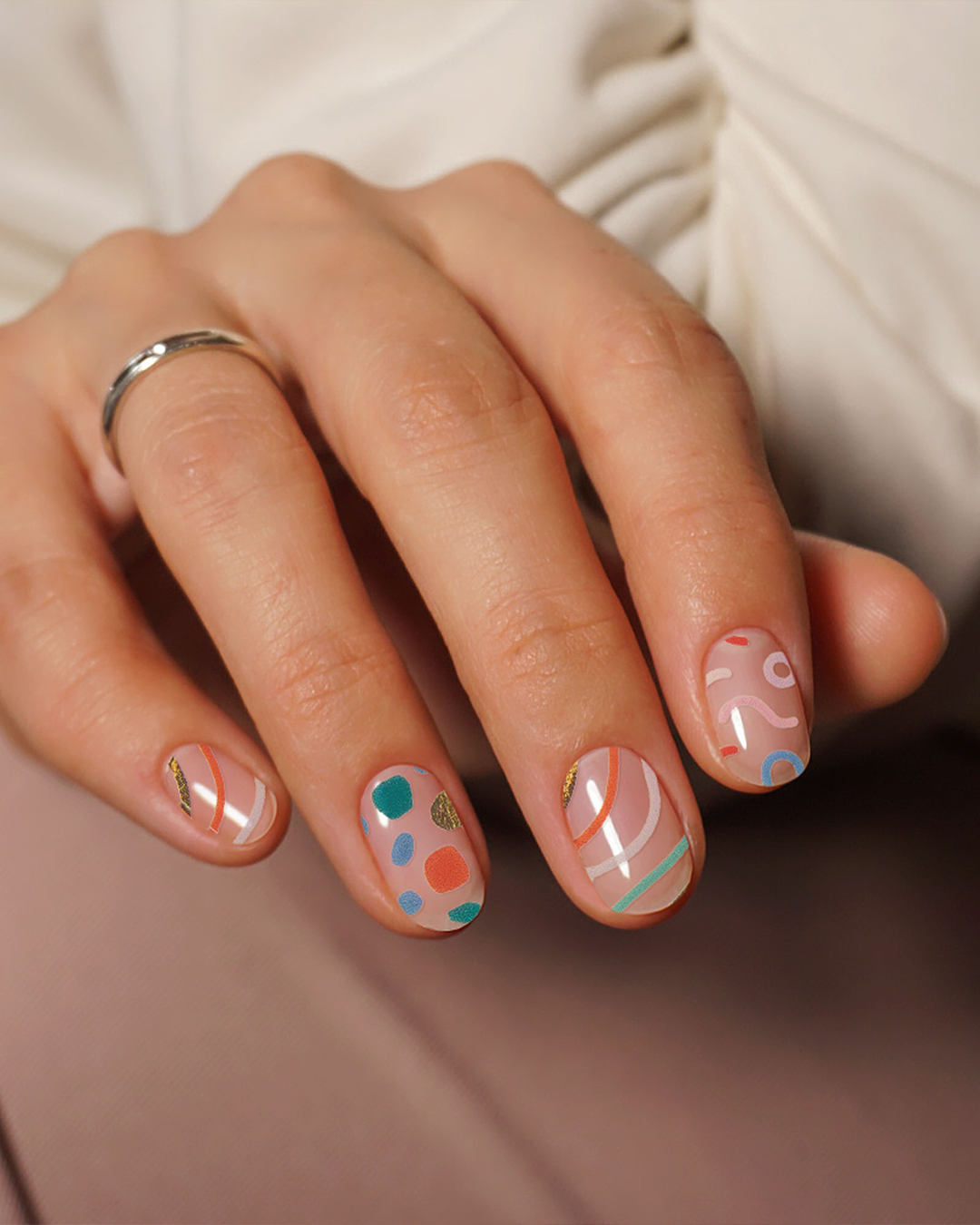 קונפטי Dip Gel Nail Wraps מאת MoYou London | ישראל