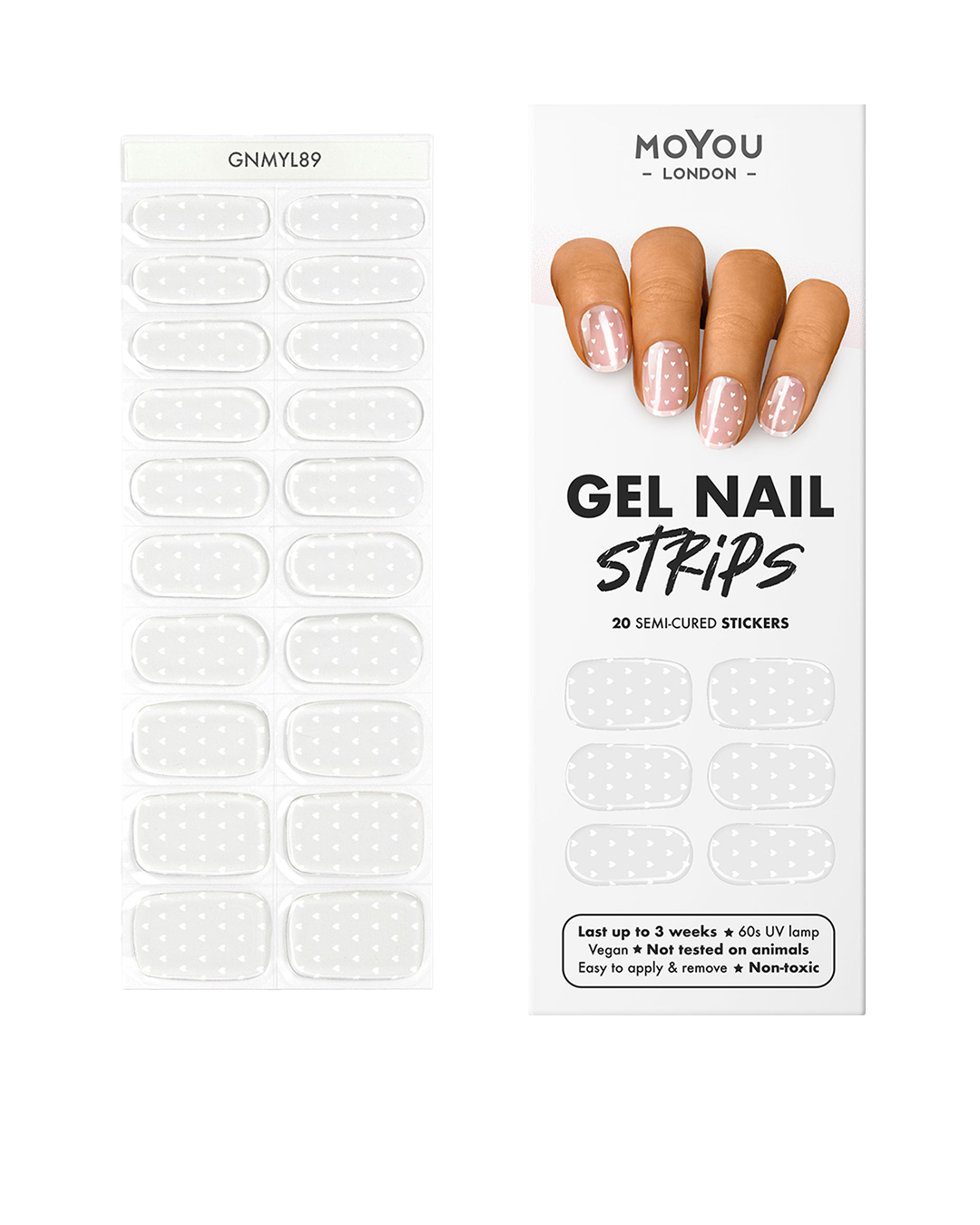 רצועות ג'ל ציפורניים צבעוניות