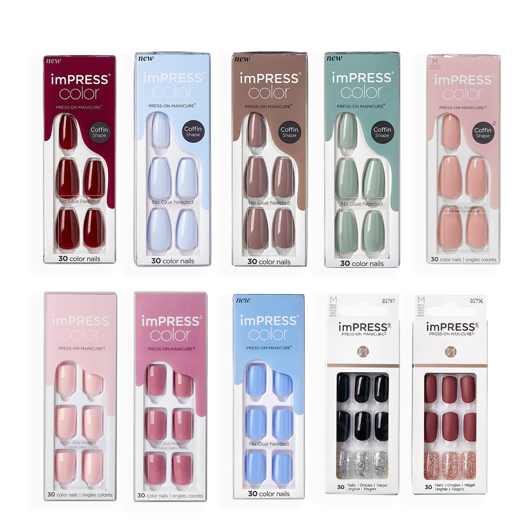 Pro-Gel Studio Box: Huge Box 10 Sets of imPRESS Press-On Nails