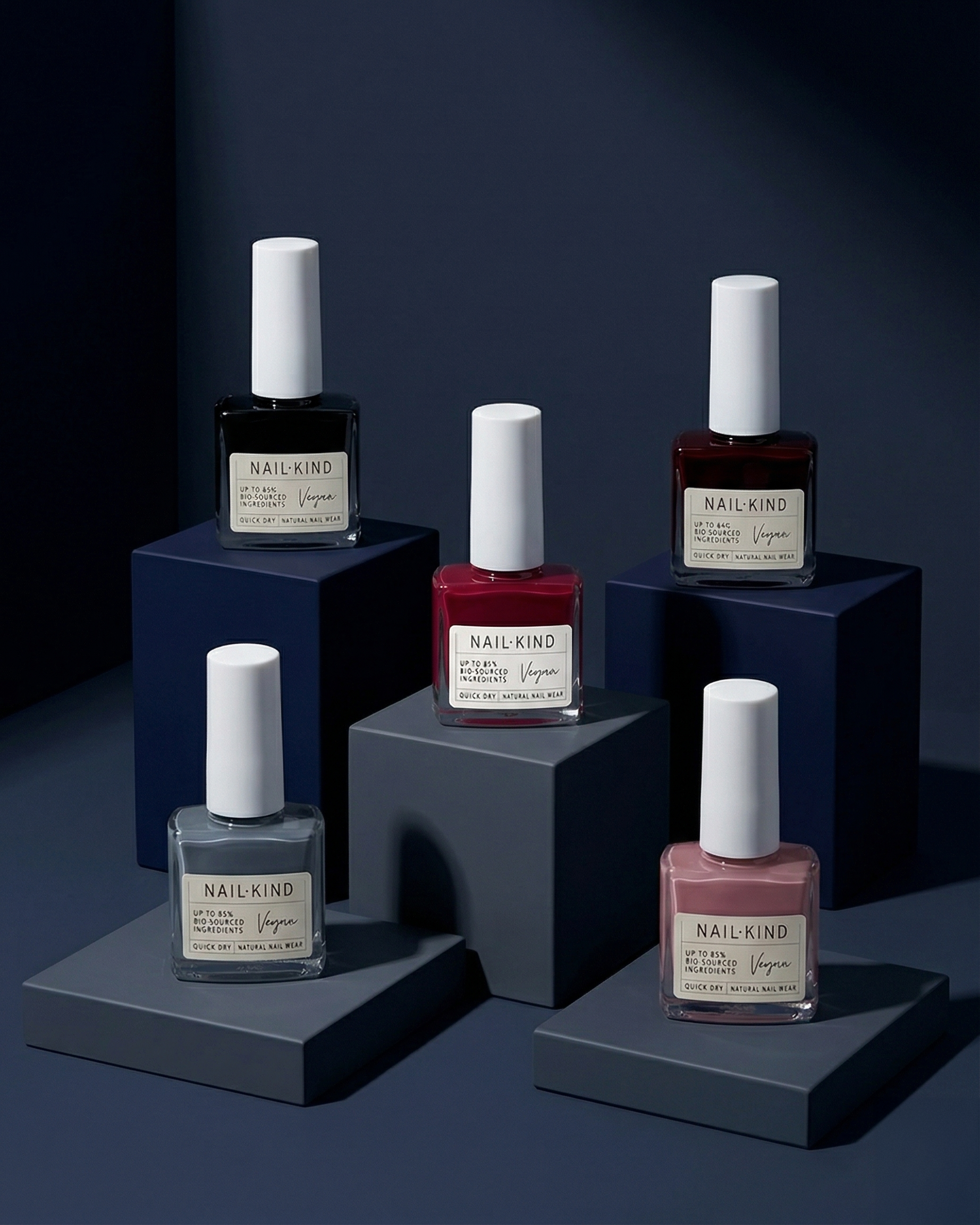 NailKind Winter Bundle: מארז 5 לקים בגווני חורף עמוקים