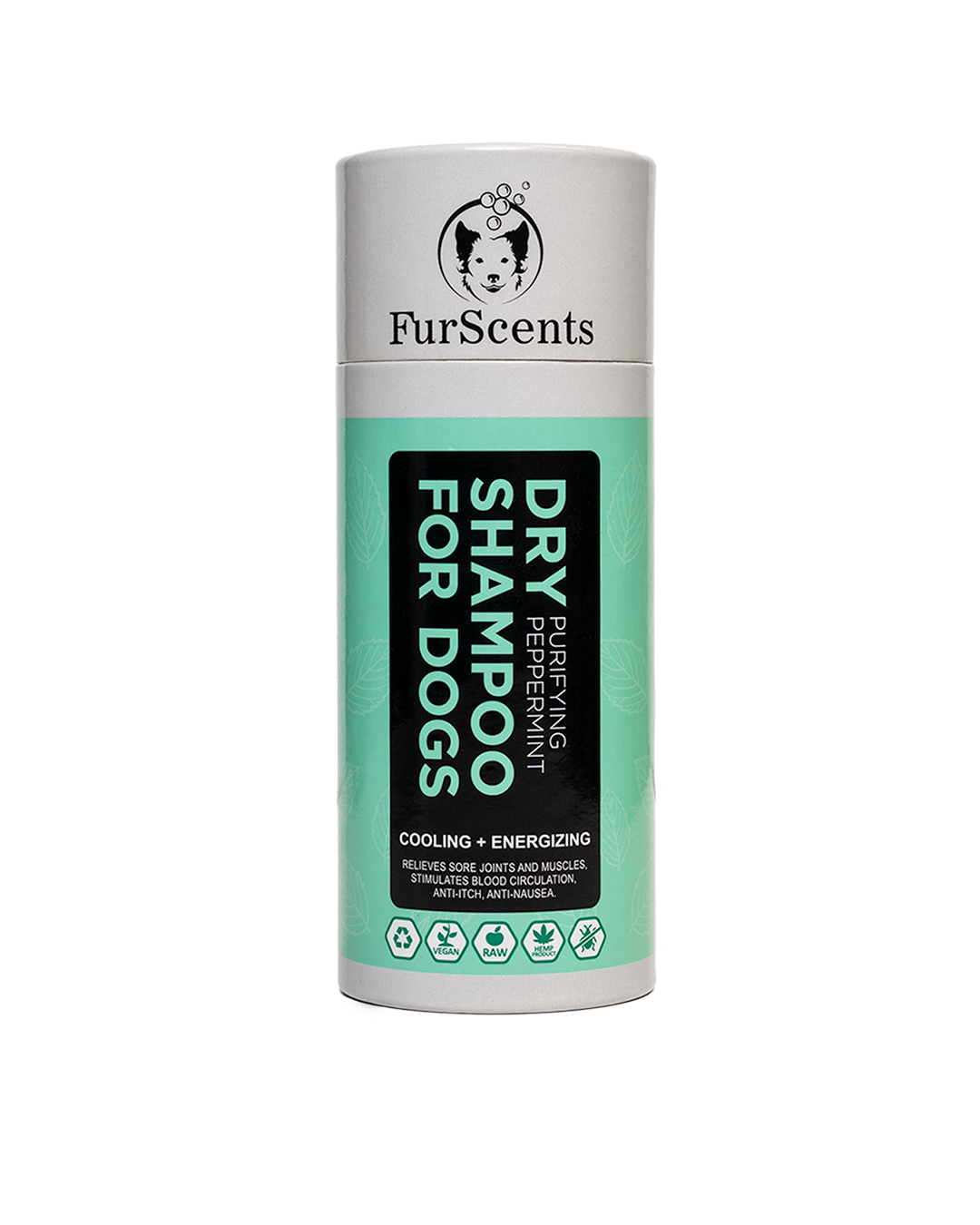 .בניחוח פפרמינט, תחליף שמפו מרענן לכלבים FurScents בקבוק שמפו יבש לכלבים