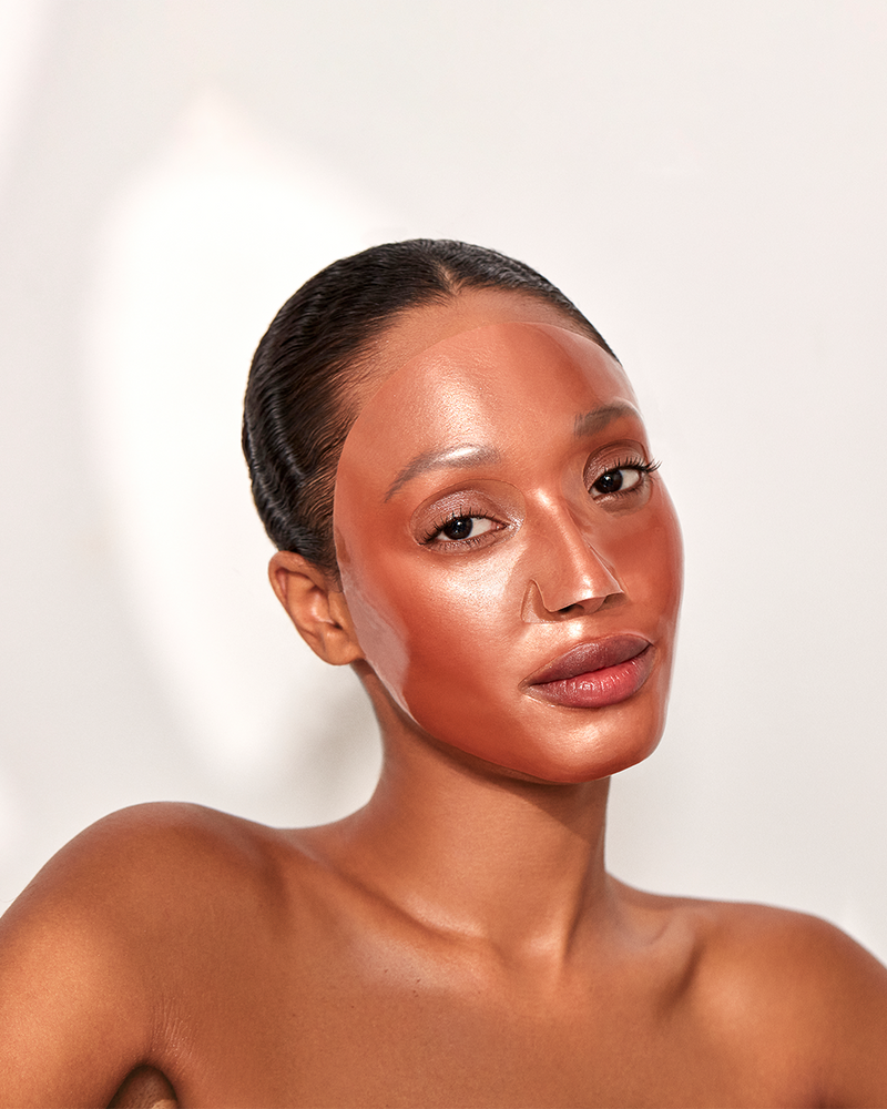 מארז מסכות הידרוג׳ל לטיפול פנים מבהיר - רוז גולד