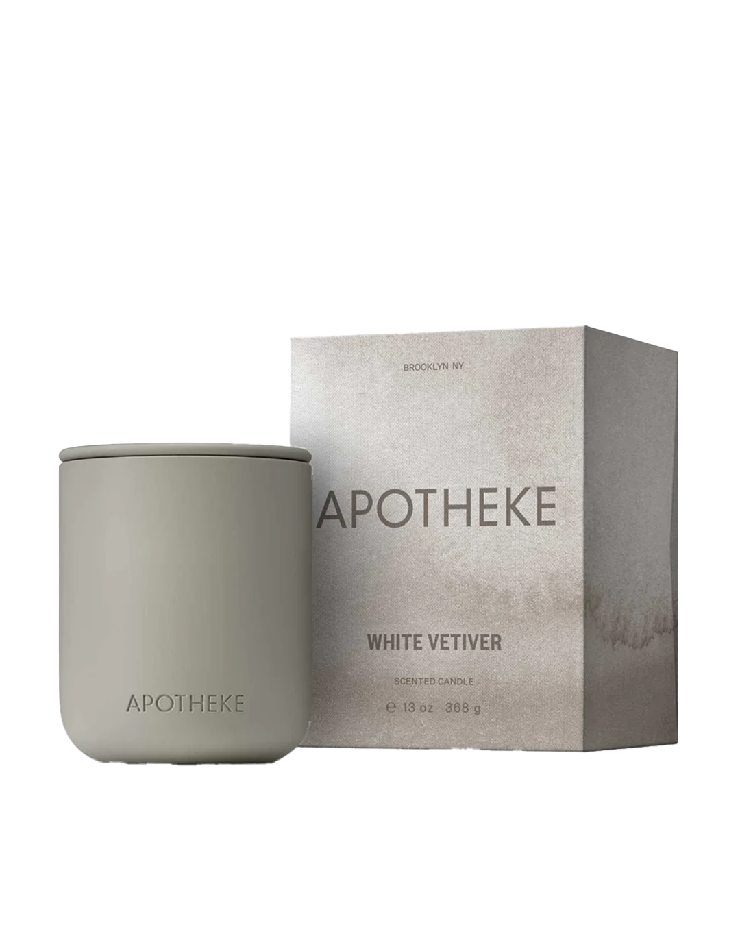 Ceramic Candle 2 Wicks - White Vetiver