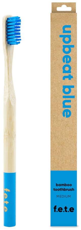 F.E.T.E Upbeat Blue bamboo toothbrush