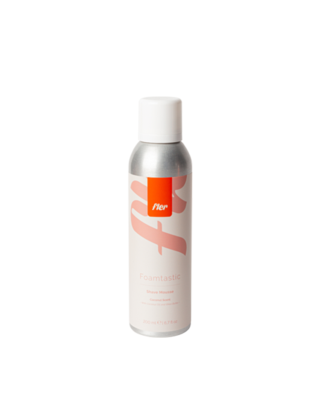 מוס גילוח Foamtastic – Coconut – רקע לבן