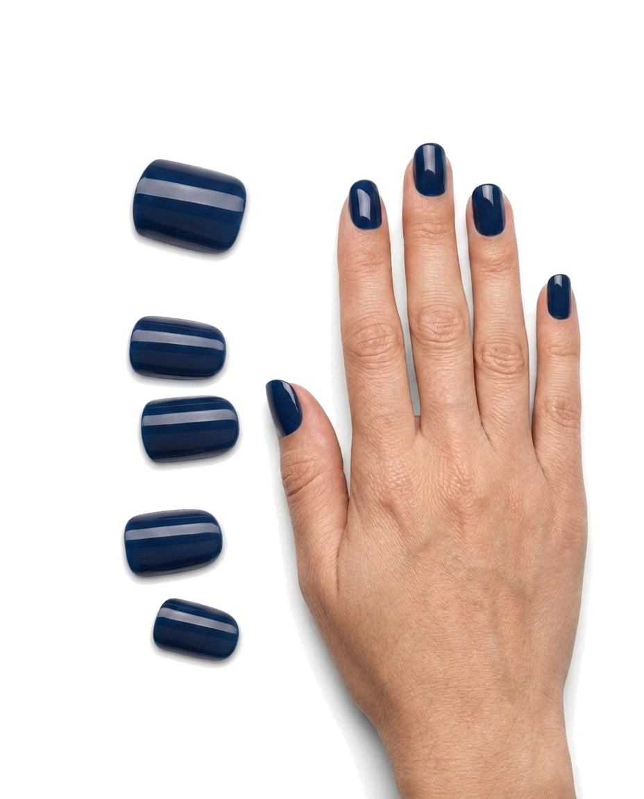 imPRESS Graytitude press-on nails worn on hand with loose nails