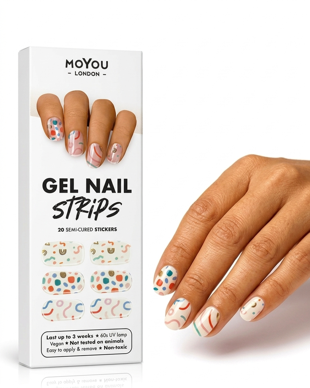 MoYou London — Confetti Dip gel nail strips