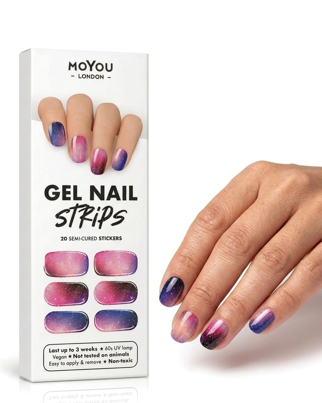 MoYou London — Far Far Away gel nail strips