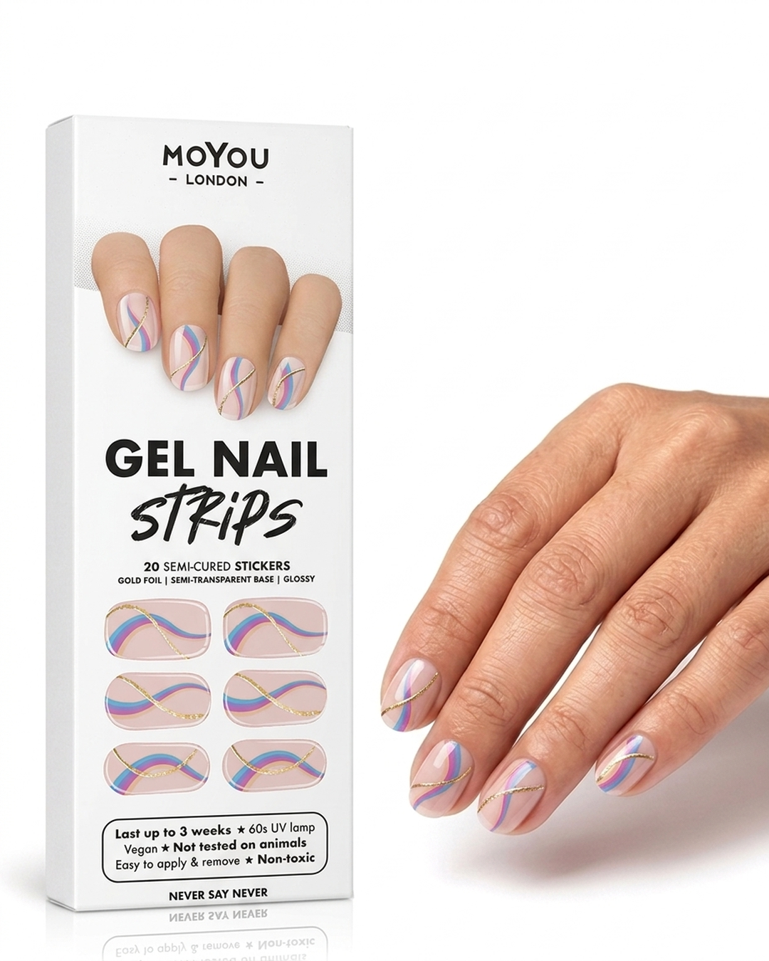 MoYou London — Never Say Never gel nail strips