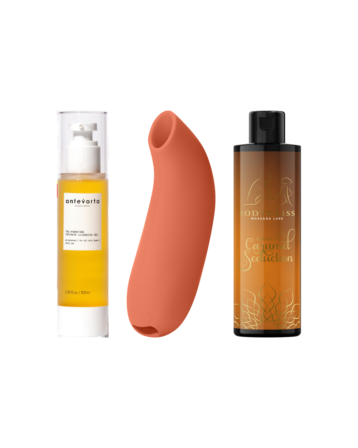 The Pleasure Ritual — שלושת המוצרים במארז